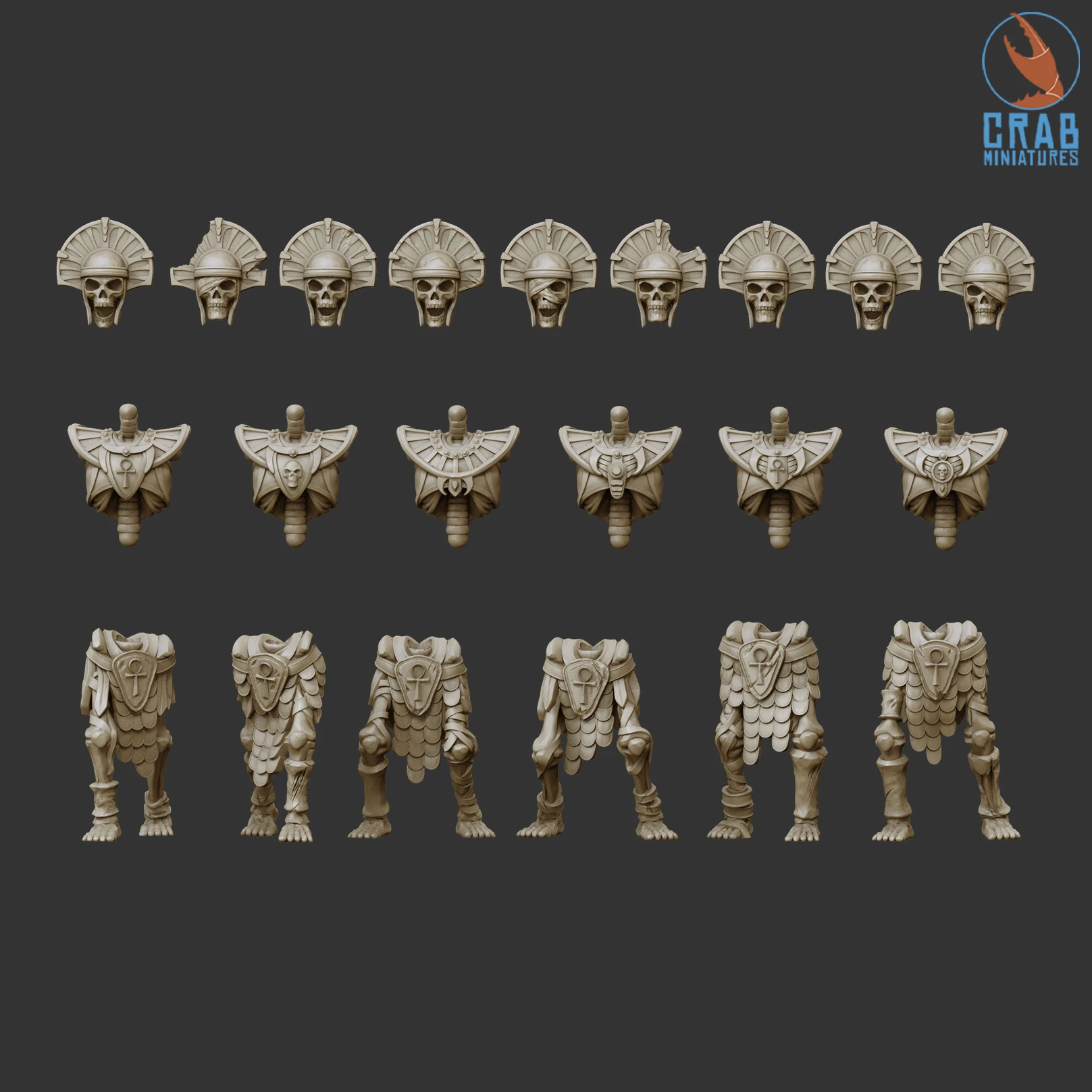 Desert Skeleton Heavy Infantry (Modular | 10 models) Desert Skeleton Heavy Infantry (Modular | 10 models)